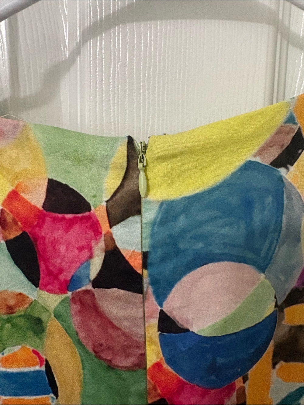 TCEC Multicolor Abstract Maxi Dress in Yellow, Blue, Pink Worn Twice AMAZINGdres - Picture 4 of 4